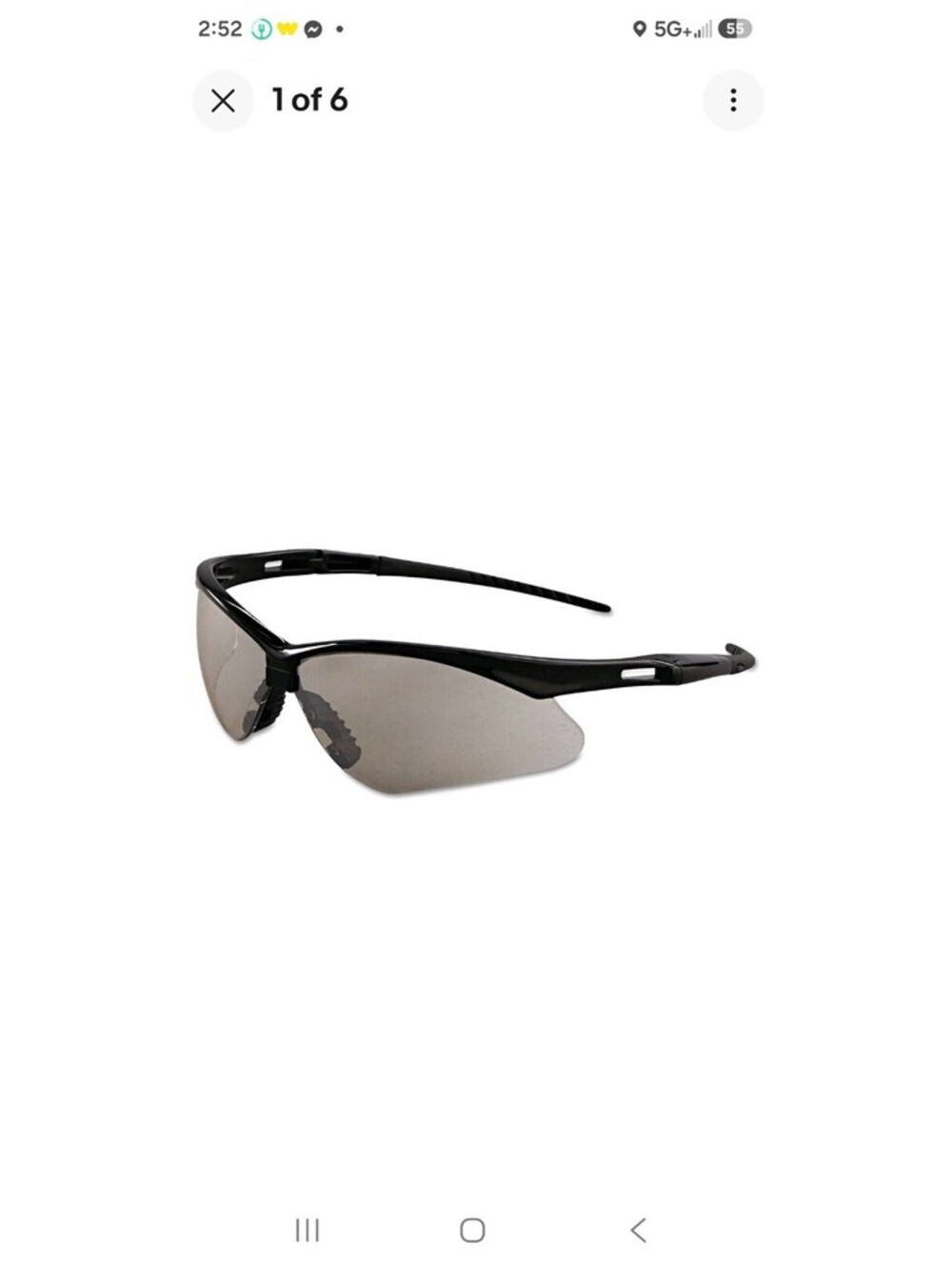 Ansell 25685 Nemesis Safety Glasses - Black Frame, Indoor/Outdoor Lens New
